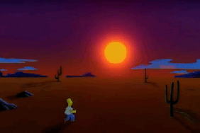 simpsons, lion king sunrise