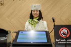 Creepy hotel robot