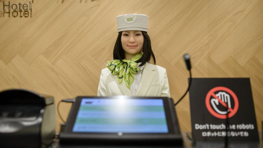 Creepy hotel robot