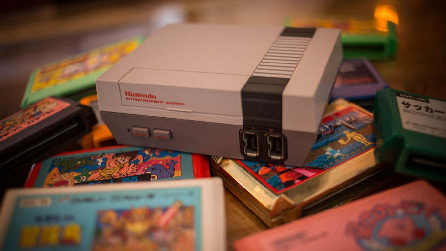 Nintendo Entertainment system with games