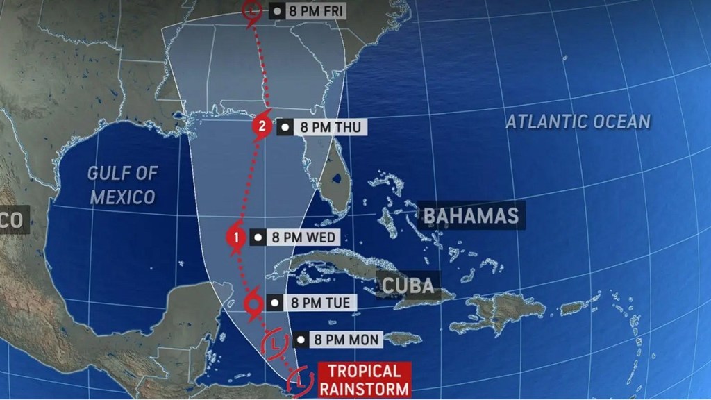 When Hurricane Helene Tropical Storm Tracking Gulf Florida 2024