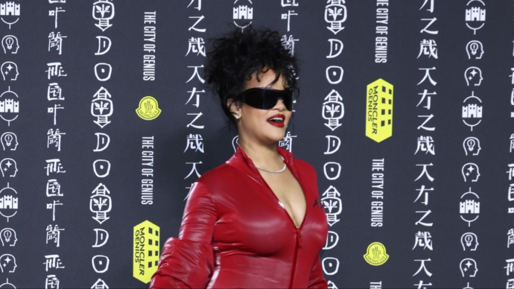 Rihanna catsuit A$AP Rocky x Moncler