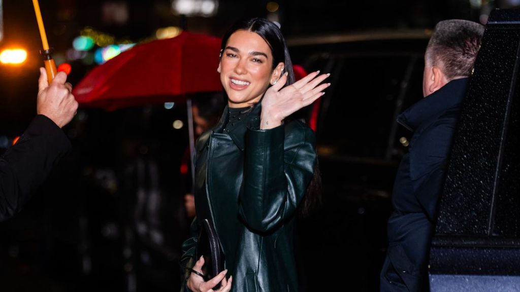 Dua Lipa is seen in Midtown on December 11, 2024 in New York City.