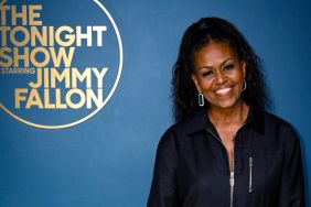 Former First Lady of the United States Michelle Obama poses backstage on Wednesday, April 19, 2023.