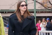 Hailey Bieber fur coat Aspen