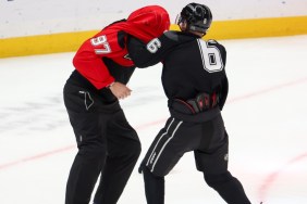 Justin Bieber Hilariously Fights With Jeremy Roenick During L.A. Charity Hockey Game