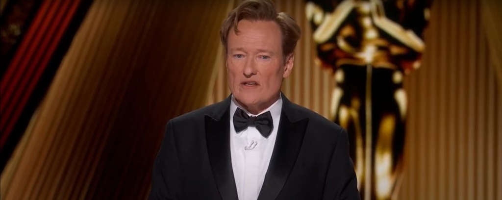 Conan O'Brien Takes a Dig at Karla Sofia Gascon During Oscars Monologue