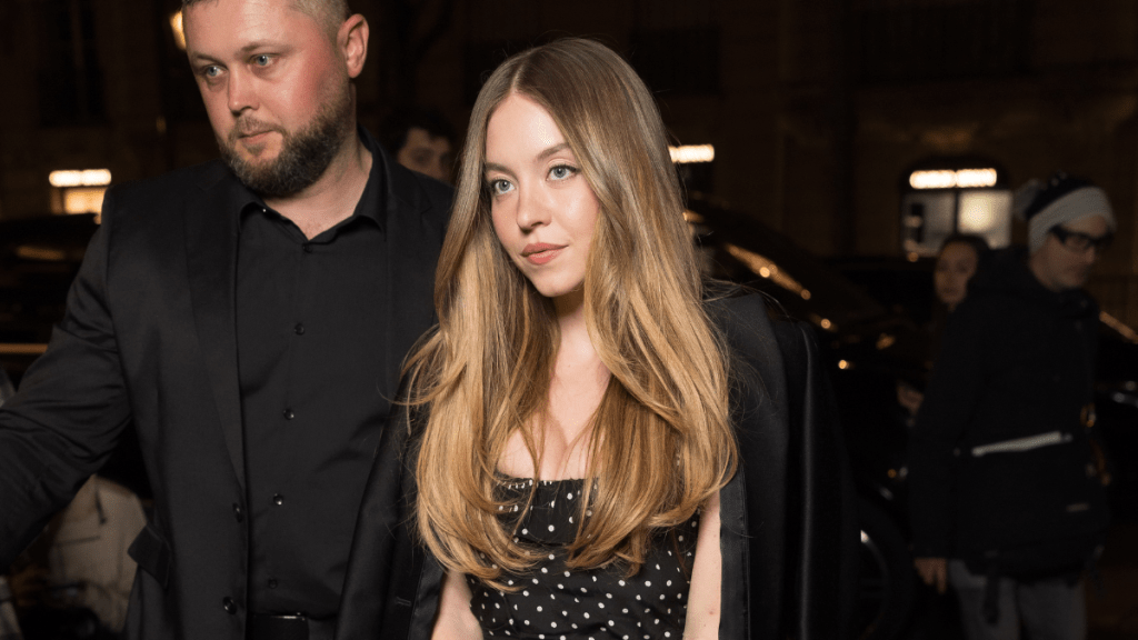 Sydney Sweeney Nails Retro Glam in Miu Miu Dinner Photos