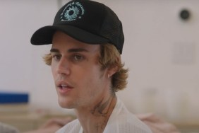 Justin Bieber Cuddles With Baby Jack On Their Couch