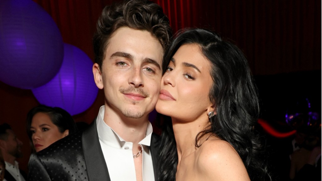 Timothée Chalamet Kisses Kylie Jenner at Coachella 2025