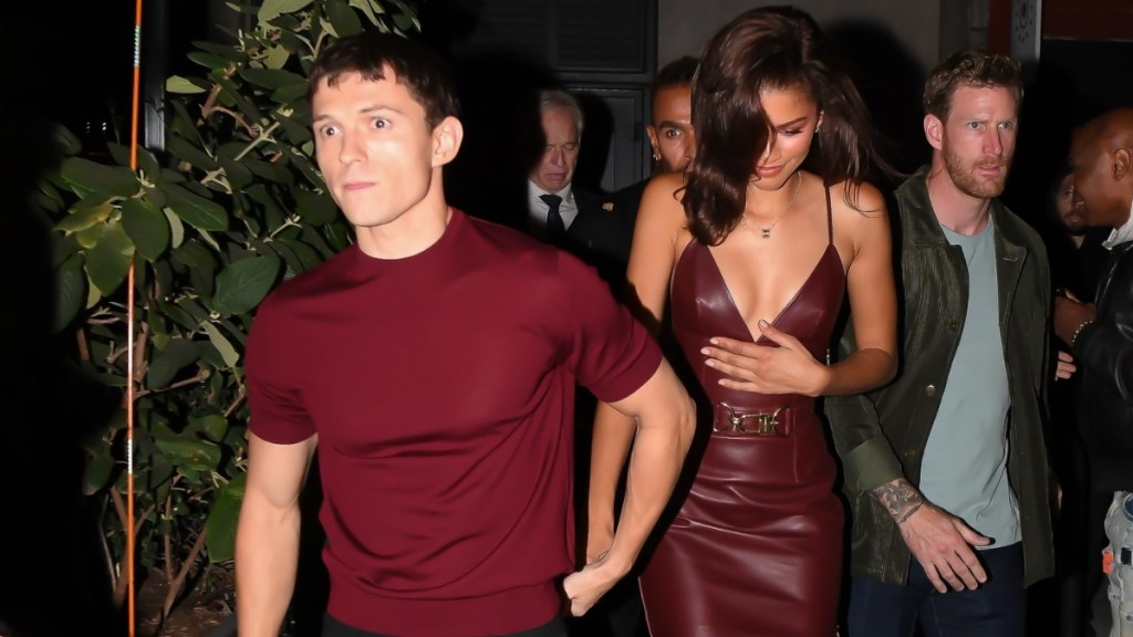 Tom Holland Supports Zendaya at Euphoria Season 3 Set