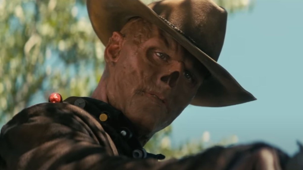Fallout Season 2 Filming Wraps, Walton Goggins Rips Ghoul Mask to Celebrate