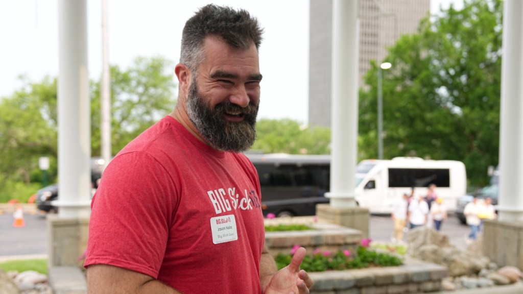 Fans React After Jason Kelce Spotted With American Flag Speedo