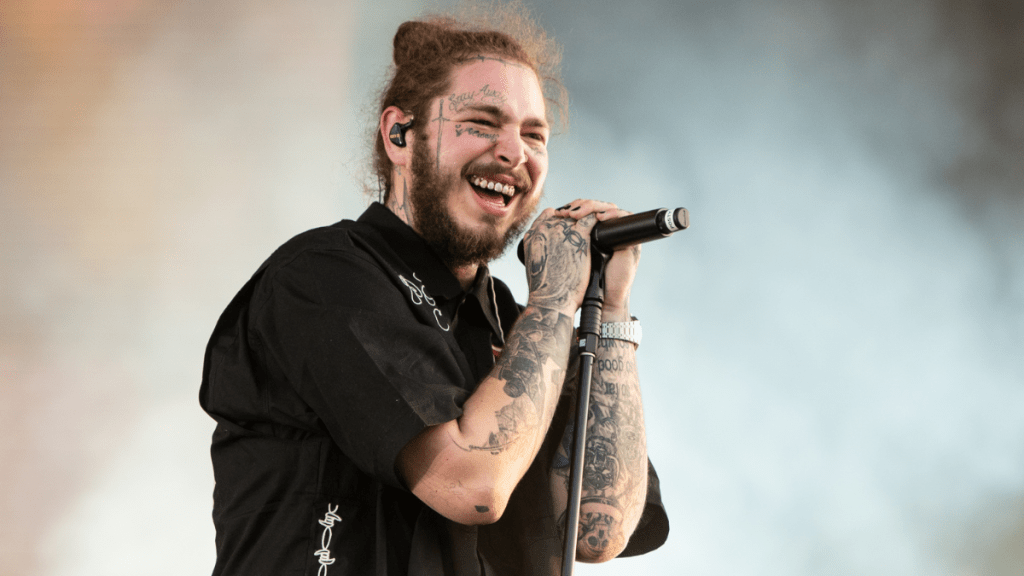 Post Malone fell off stage