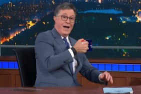 adam scott rachel zegler jimmy kimmel stephen colbert late show cancellation