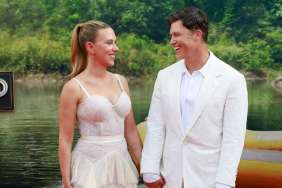 Colin Jost Comments on Jonathan Bailey Kissing Scarlett Johansson