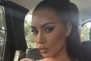 Kim Kardashian Nearly Bares It All Aboard a Flight to Korea