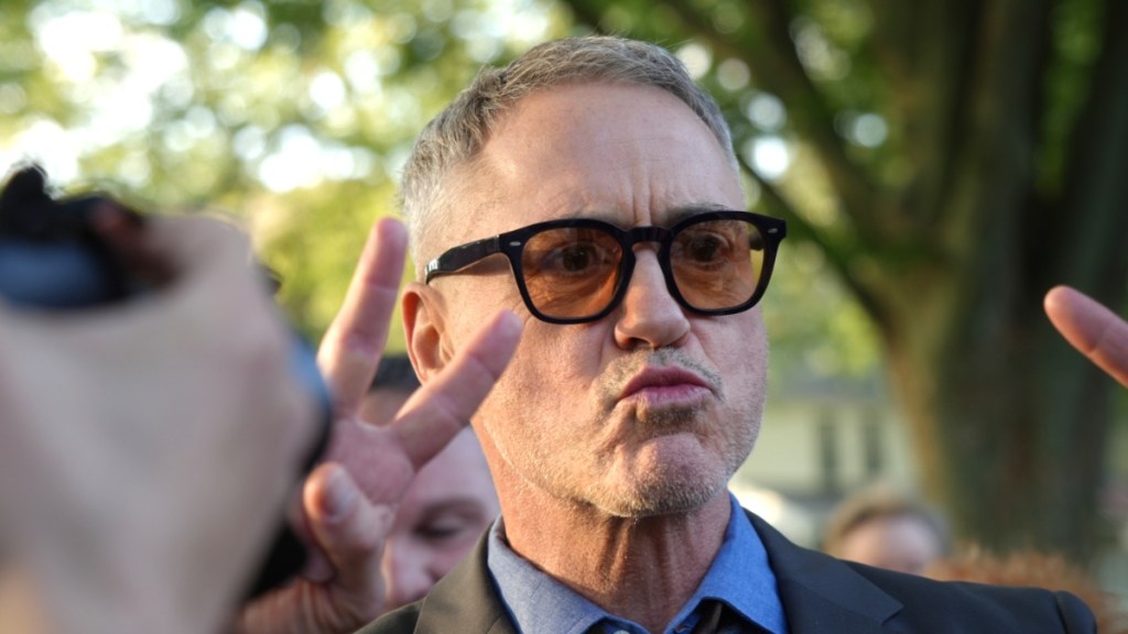 Robert Downey Jr. Embraces Silver Hair As He Pouts for a Video