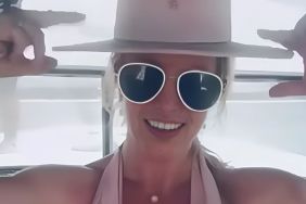 Britney Spears Flaunts Her Body in Plunging Side-Cut Swimsuit