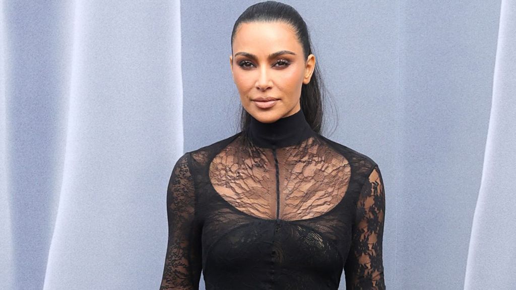Photos: Kim Kardashian's Lingerie-Inspired Slip Dress Turns Heads in Rome