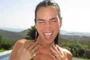 Dua Lipa Shows Off Her Curves During Paddleboard Yoga in Ibiza Photos