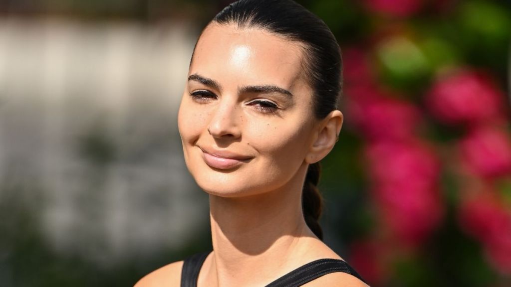 Emily Ratajkowski Goes 'Skinny Dipping' & Then Slips Into Satin Black Dress