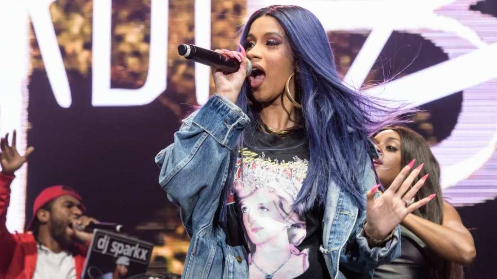 Pregnant Cardi B Shows Off Her Dance Moves in Sheer Dress