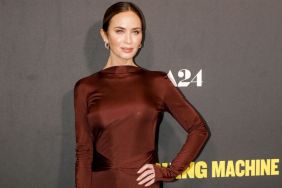 Emily Blunt's Minidress Features No Black & a Dramatic Trail