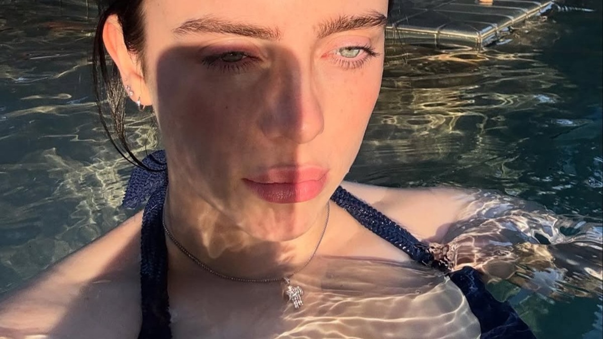 Billie Eilish Shows off Her Assets in Black Bikini