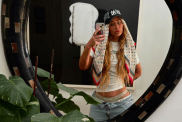 Iggy Azalea’s Daring Mesh Dress Is a Total Head-Turner