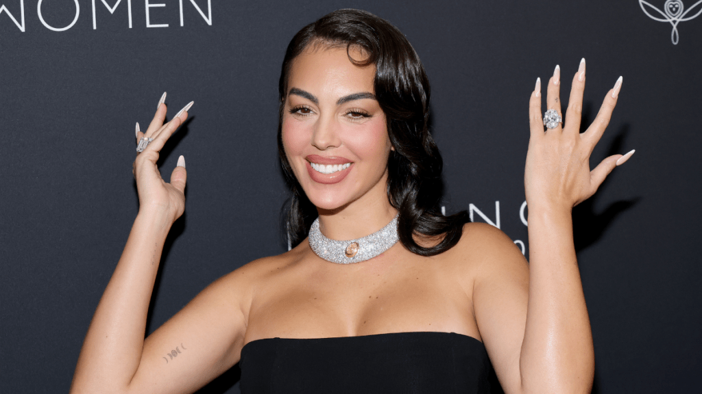 Cristiano Ronaldo's Fiancee Georgina Rodriguez Rocks Mini Black Dress in NYC