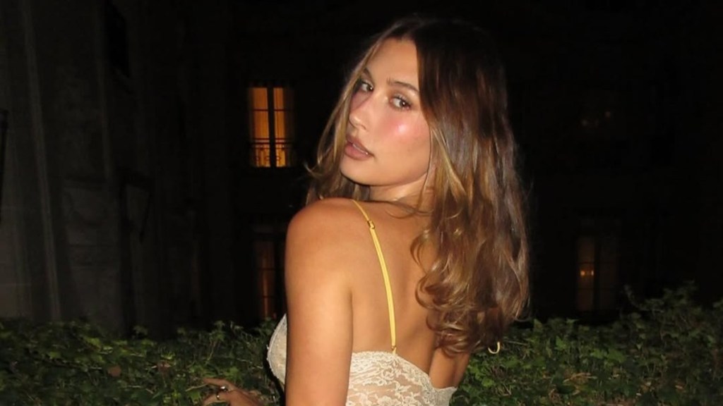 Hailey Bieber Made Fans Go 'Speechless' In Lingerie-Inspired Romper 
