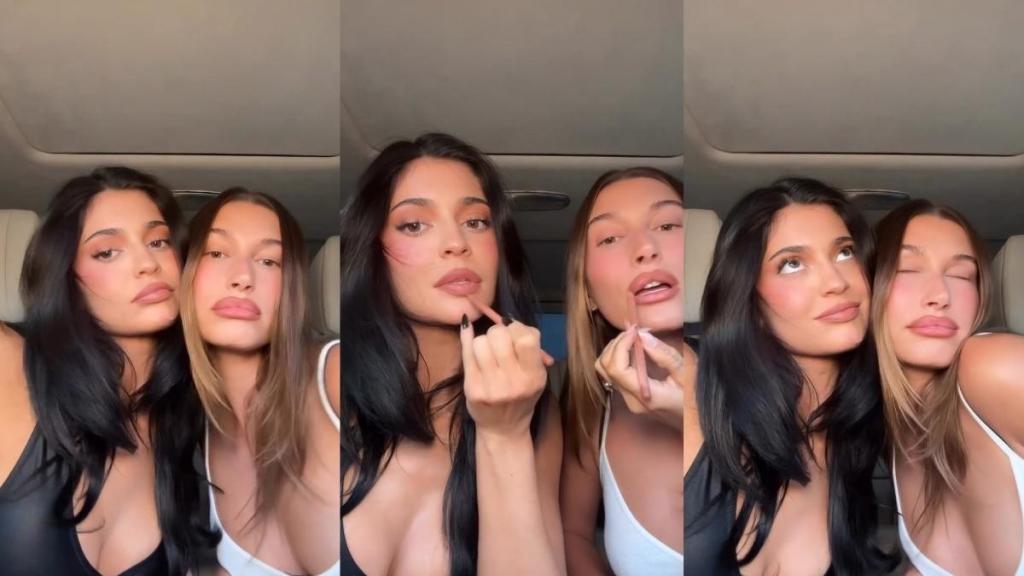 Kylie Jenner & Hailey Bieber Make Glam Session Look Fun in New Video