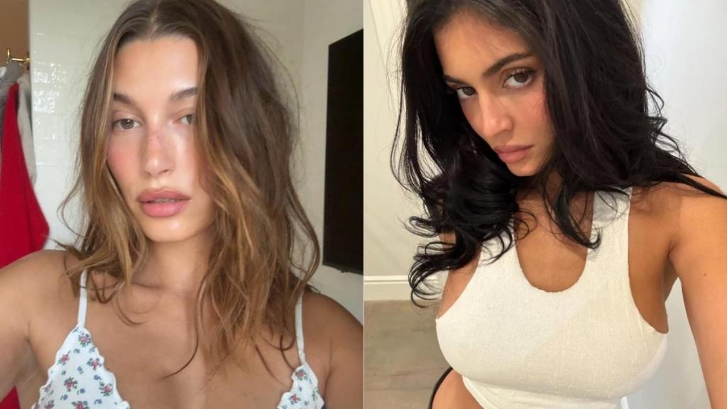 Kylie Jenner Says 'Well Sh*t' After Seeing Hailey Bieber's Photos in Lingerie-Inspired Outfit