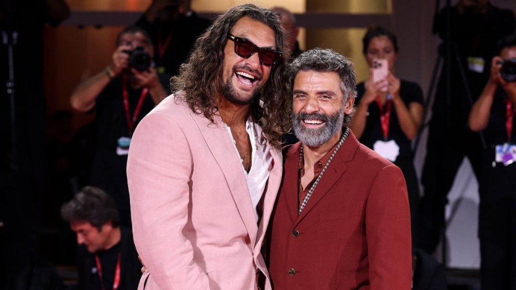 Jason Momoa Spanks Oscar Isaac at Venice Film Festival