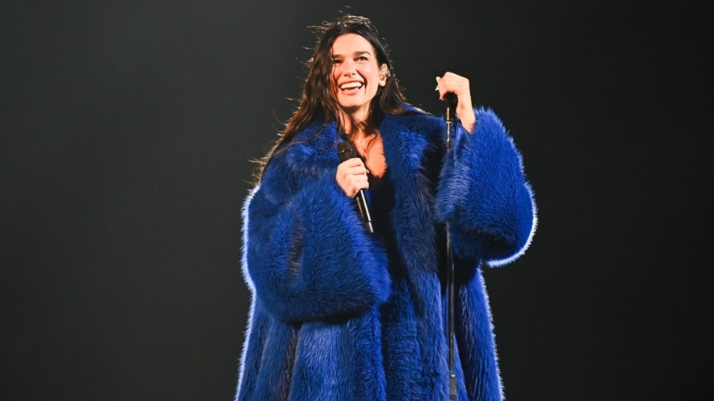 Dua Lipa Stuns in a Blue Sequin Dress That Demands a Second Look