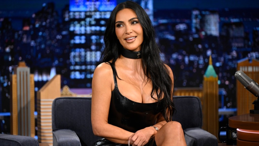 Fans Say Kim Kardashian is 'Breathtaking' in Latex Dress With Bold Neckline 