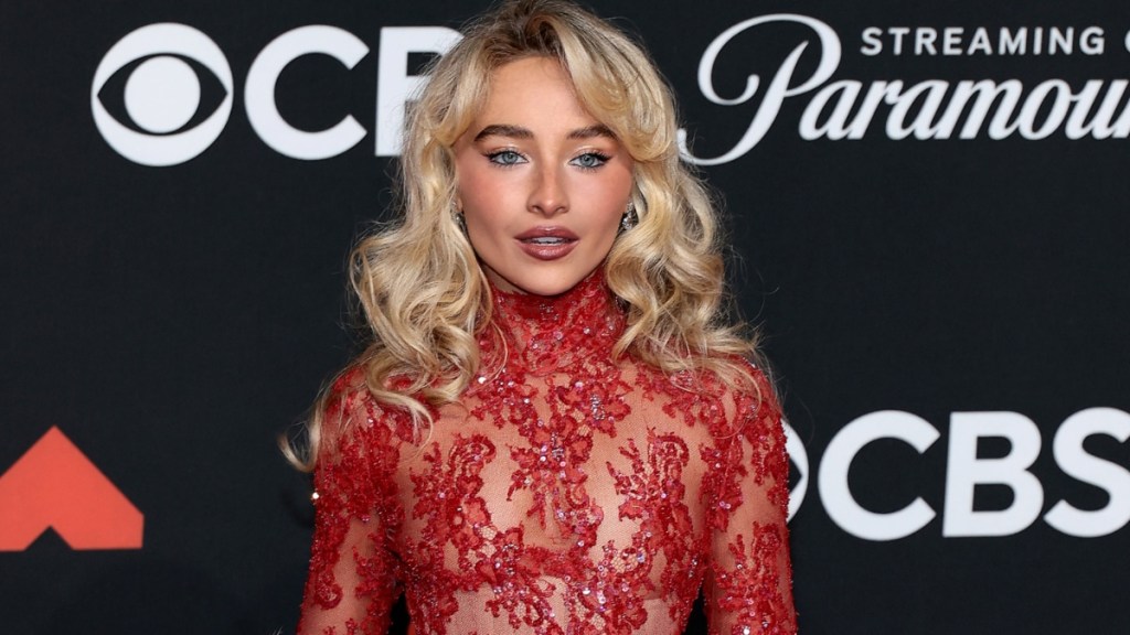Sabrina Carpenter Brings the Heat in See-Through Lace Gown at the VMAs