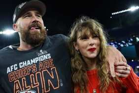 Video: Taylor Sneaked Into Travis Kelce's Game by Hiding Behind a Giant Wall