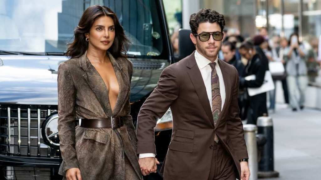 Nick Jonas & Priyanka Chopra Serve Coordinated Perfection at Ralph Lauren Show