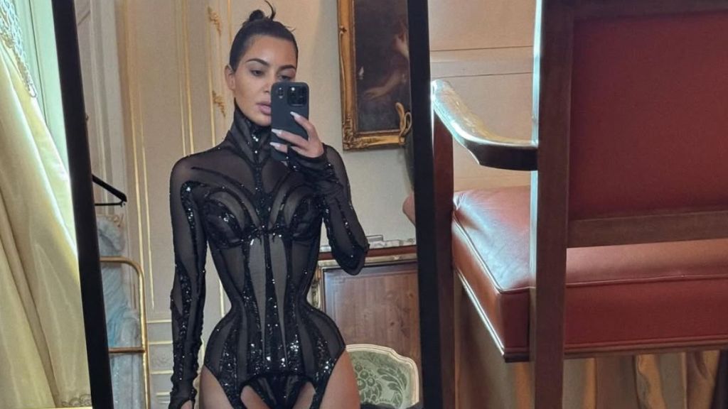 Kim Kardashian's Photos in Sheer Clothing Have the Internet in a Chokehold: 'Perfection'