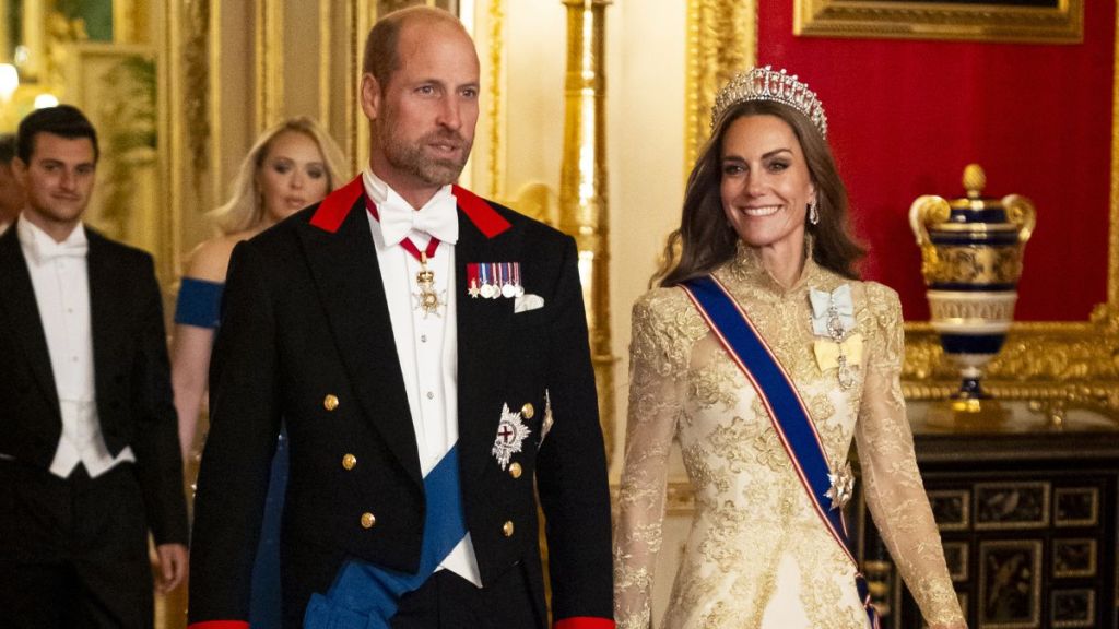 Kate Middleton's Silk Gown Highlights Her Striking Beauty in State Banquet Photo