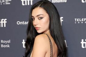 Charli XCX Wears Sheer Little Black Dress in Venice