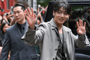 BTS Jungkook in oversized suit at Calvin Klein NYFW