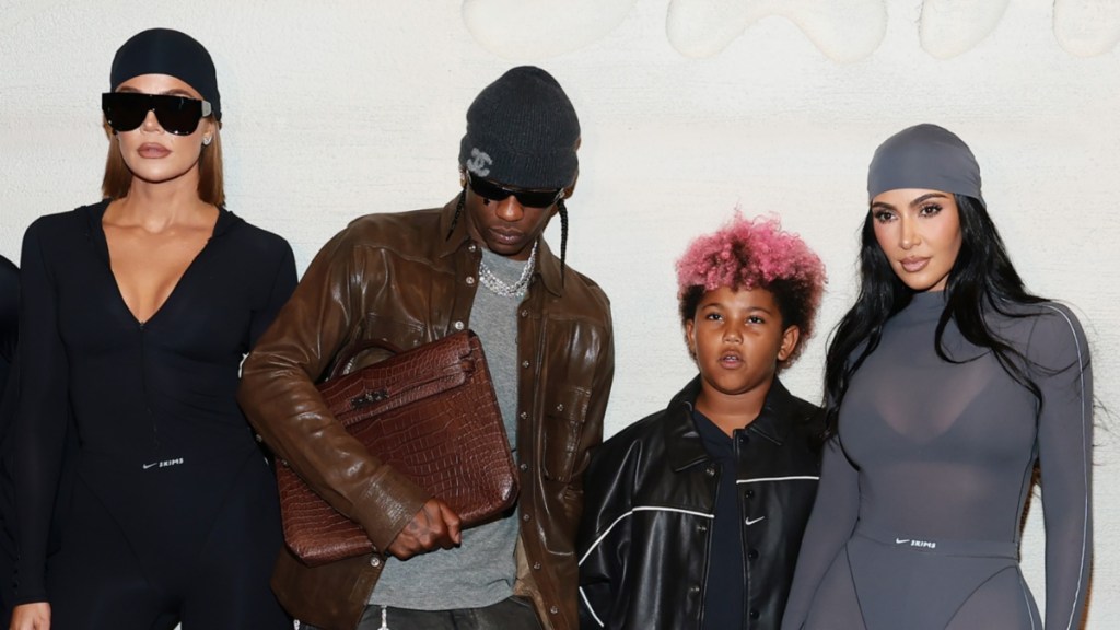 kylie jenner ex travis scott kim kardashian skims