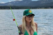 tori spelling green bikini instagram