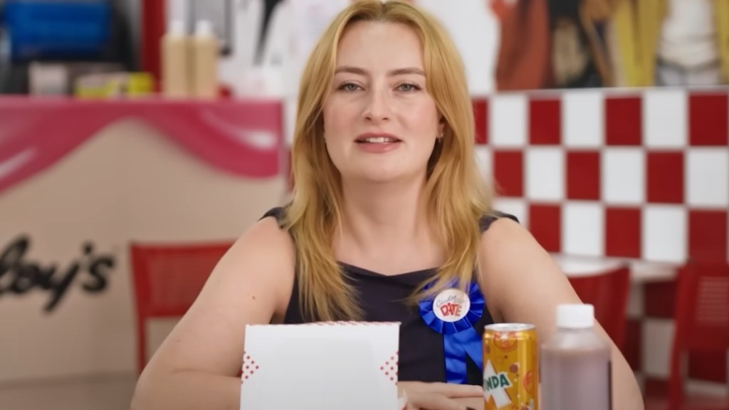 Amelia Dimoldenberg formula 1 passenger princess chicken shop date
