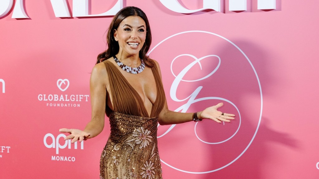 Eva Longria Wearing Sheer Gown With Bold Neckline Will Make You Look Twice
