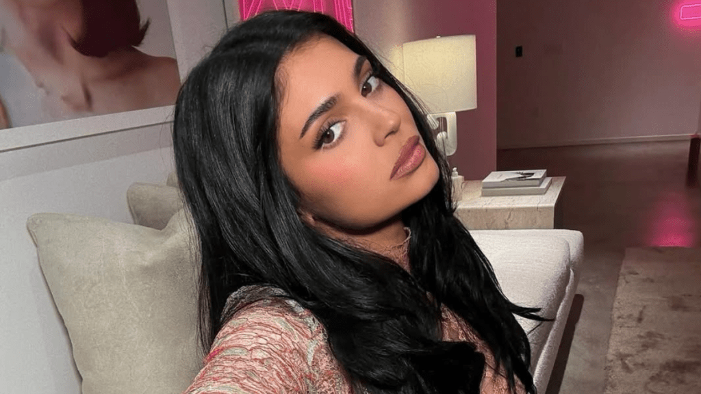 Kylie Jenner Looks 'Hot' in Sheer Lingerie Top & Skirt Look