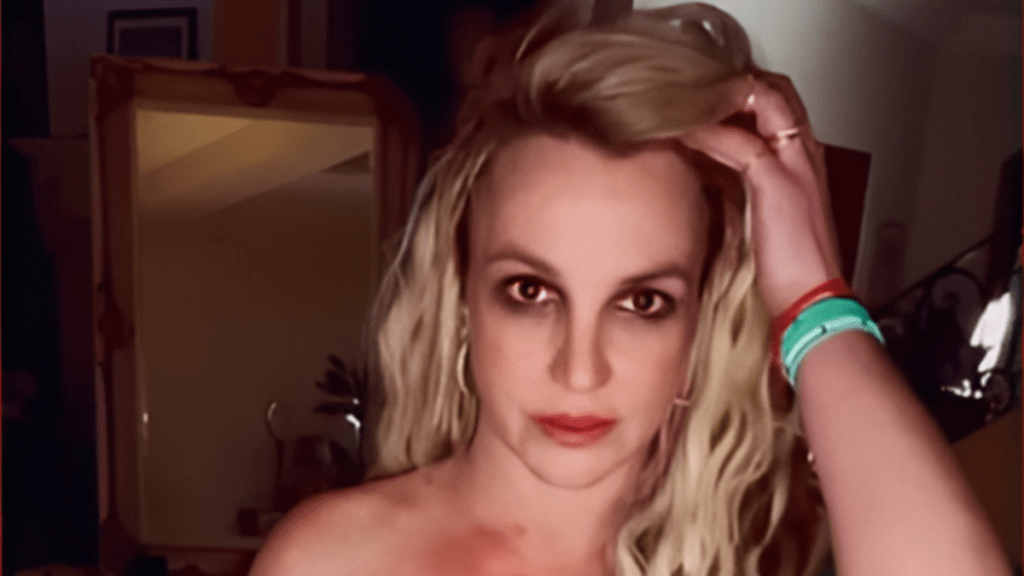 Britney Spears Shows Off Dance Moves in Strapless Polka Dot Dress